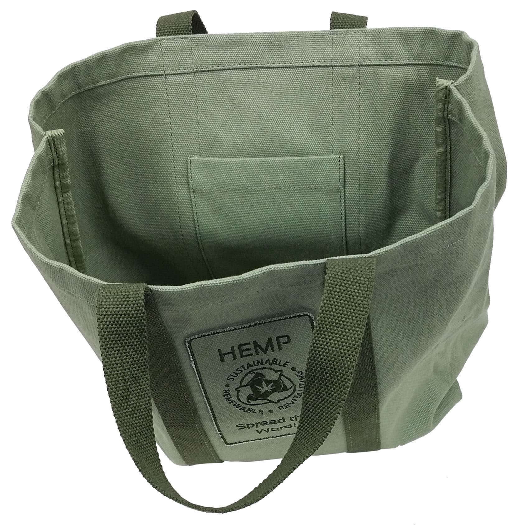 100% Hemp Canvas Heavy Duty Reusable Shopping Tote Bag