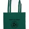HGG1003-02 hemp go green tote bag with black logo design